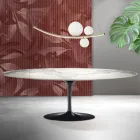 Saarinen Tulpanbord H 74 cm i Matt Florim Statuario Ceramica - Scarlet Viadurini