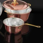 Konisk handfläkt kopparform och handtag Tillverkad i Italien 22 cm - Mariassunta Viadurini