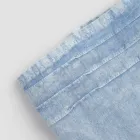 Italiensk lyxdesign Ljusblå Tung Linne Badhandduk - Jojoba Viadurini