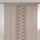 Lätt linnegardin med organza och gotiska broderier i lyxcentret - Marinella Viadurini