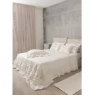 Lätt linnegardin med organza och gotiska broderier i lyxcentret - Marinella Viadurini