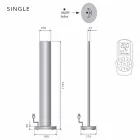 Golv Elektrisk kylare med enkel- eller dubbelledd design vid 500 W - Stilus Viadurini