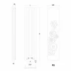 Termoarredo elektriska bad gjord i Italien av nya klänning Scirocco H Viadurini