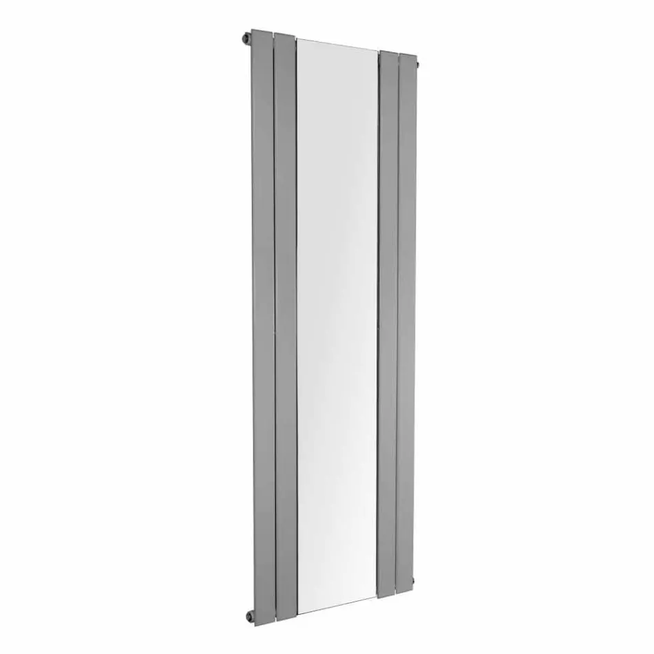 Design Vertikal badrumsradiator i stål med 587 W spegel - Picchio Viadurini