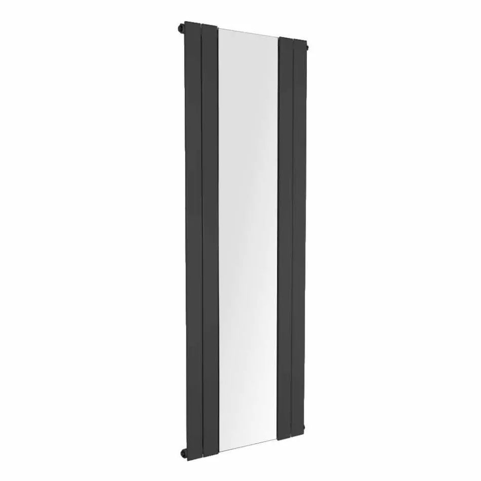 Design Vertikal badrumsradiator i stål med 587 W spegel - Picchio Viadurini