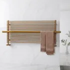 Beige blandad kolstålsradiator tillverkad i Italien - Solaris Viadurini