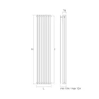 Kylare med hydraulsystem i kolstål Tillverkad i Italien - Kräm Viadurini