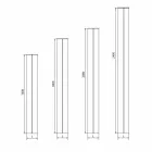 Modern design badrumsradiator med hydraulvägg upp till 840 watt - Ottolungo Viadurini