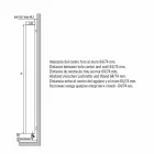 Modern design badrumsradiator med hydraulvägg upp till 840 watt - Ottolungo Viadurini