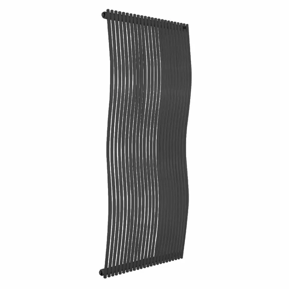 Vertikal badrumsradiator Modern design Wavy 1181 Watt - Tucano Viadurini