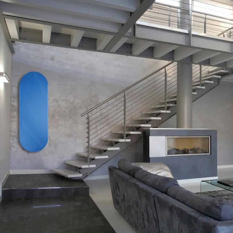 Termoarredo elektrisk konstruktion Brian härdat glas, tillverkad i Italien Viadurini