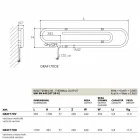Termoarredo elektriska klammer design med kromad yta Scirocco H Viadurini