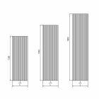 Vertikal design hydraulisk väggkylare i stål 900 W - 1000 linjer Viadurini