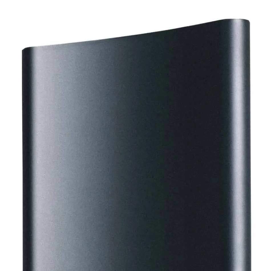 Vertikal hydraulisk designradiator i aluminium upp till 1061 Watt - böjd Viadurini