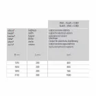 Elektrisk väggradiatordesign i modern aluminium 1000 W - 100 linjer Viadurini