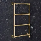 Elektrisk modulär radiator i krom eller guldmässing vid 200 W - Caesar Viadurini