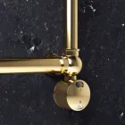 Elektrisk modulär radiator i krom eller guldmässing vid 200 W - Caesar Viadurini