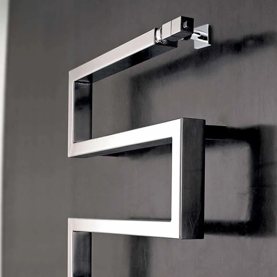 elektriska krom radiator i modern design Snake av Scirocco H Viadurini