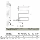 elektriska krom radiator i modern design Snake av Scirocco H Viadurini