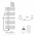 Modernt badrumsradiator för väggar upp till 700 W - påfågel Viadurini