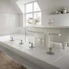 Design golv elektrisk radiator i transparent Star glas Viadurini