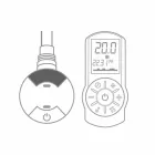 Designad elektrisk kylare för vardagsrum eller badrum med 1000 W Led - Shine Viadurini