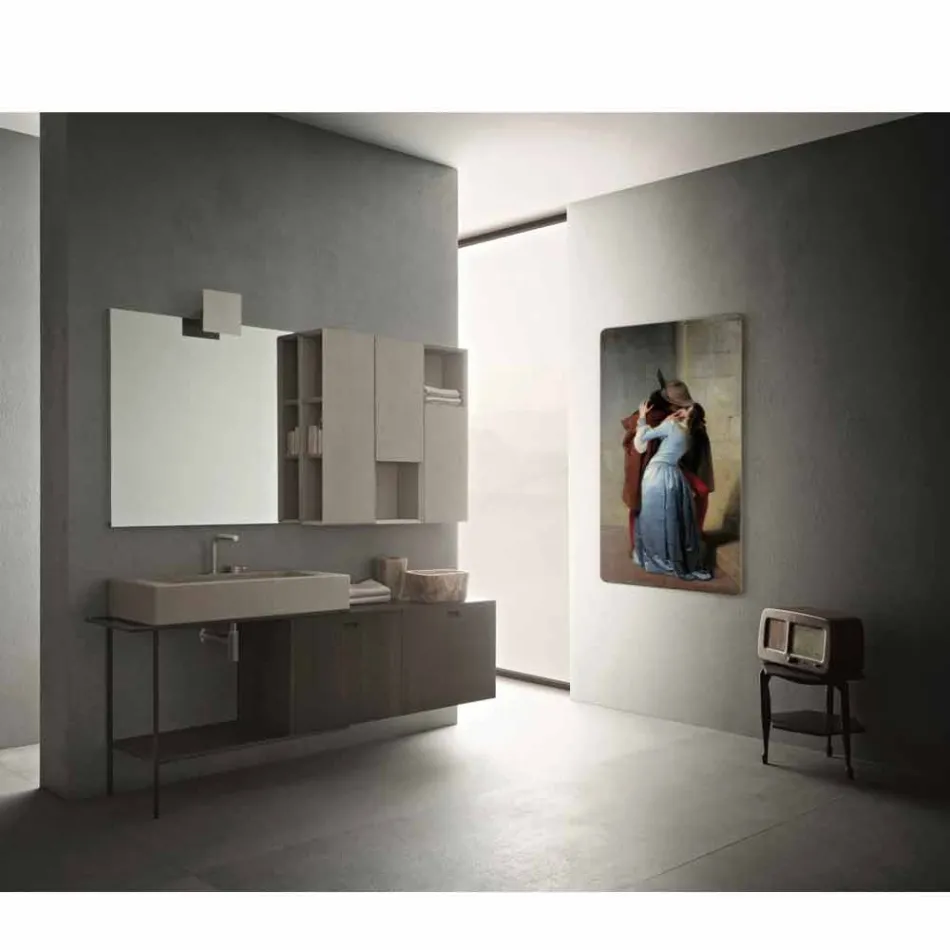 Termoarredo elektriska modern design anpassas med bilder Jonny Viadurini