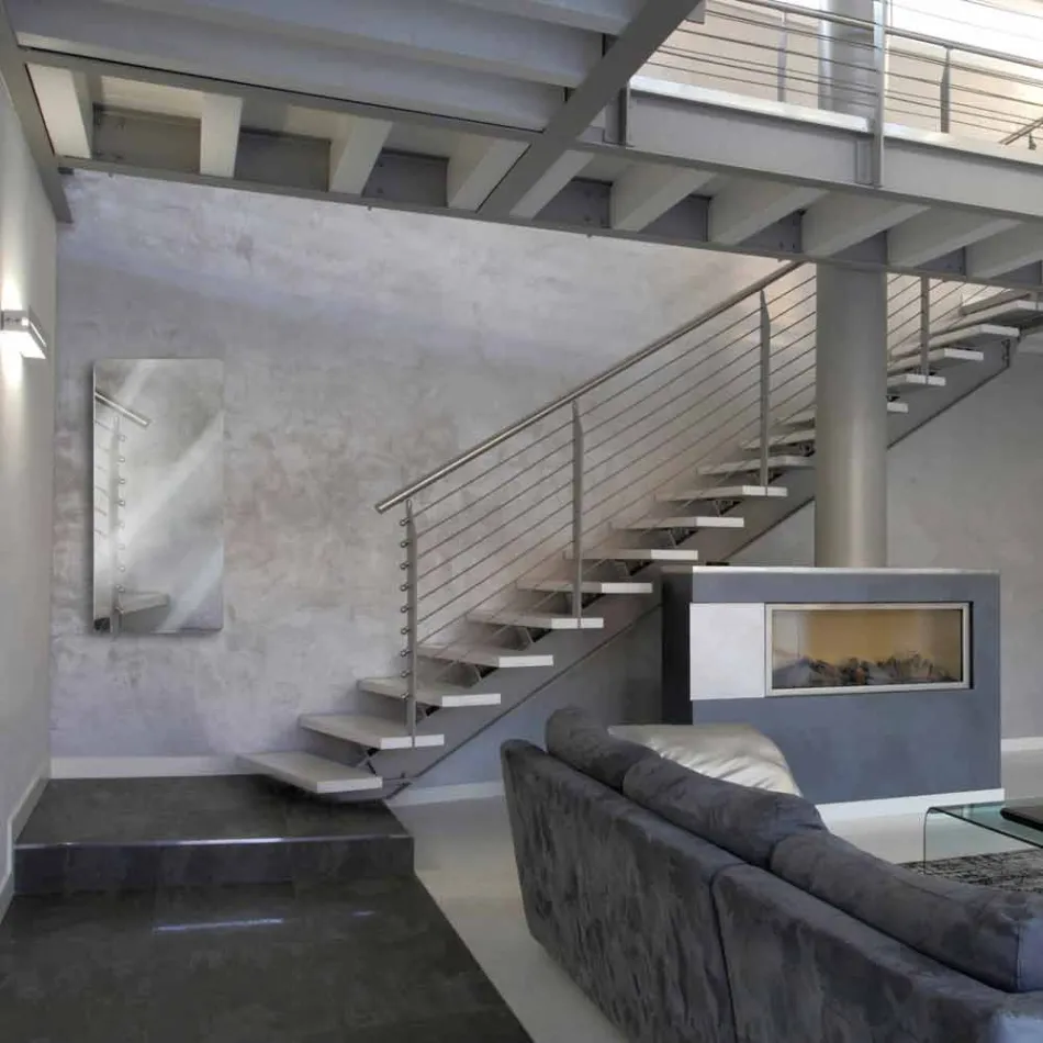 Elektriskt utförande Termoarredo spegla upp 1500watt Jonny Viadurini