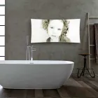 elektrisk konstruktion radiator med foton Barry härdat glas Viadurini