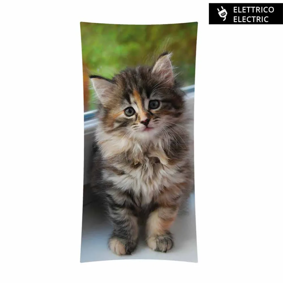 elektrisk konstruktion radiator med foton Barry härdat glas Viadurini