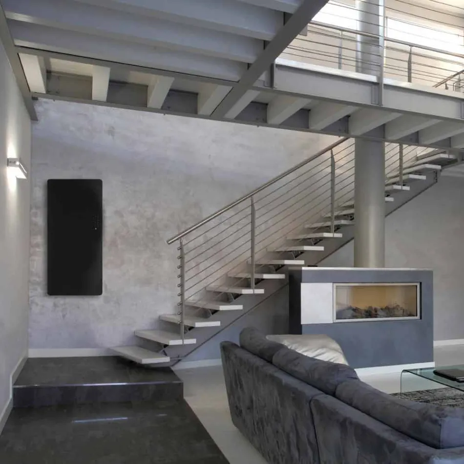 Elektriskt utförande Termoarredo i Jonny härdat glas Viadurini