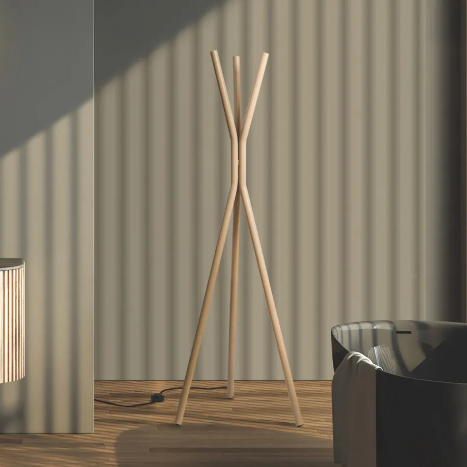 Fristående elektrisk kylare i stål med fotkontakt - Träd Viadurini