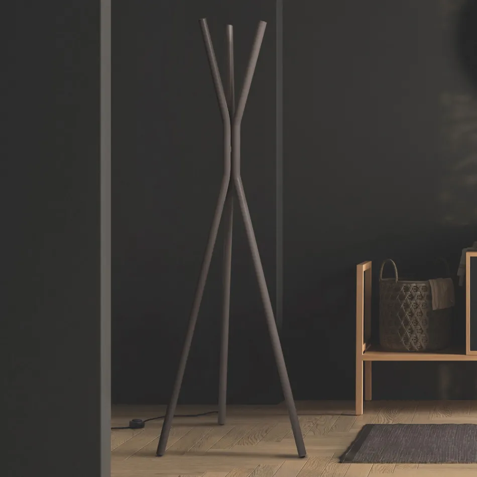 Fristående elektrisk kylare i stål med fotkontakt - Träd Viadurini