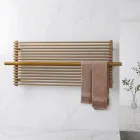Beige elektrisk radiator i kolstål Tillverkad i Italien - Solaris Viadurini