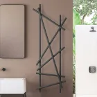 Elektrisk stålkylare med rundsektionsrör Tillverkad i Italien - slumpmässigt Viadurini