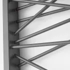 Elektriska element i stål, storstads stil Mikado Scirocco H Viadurini