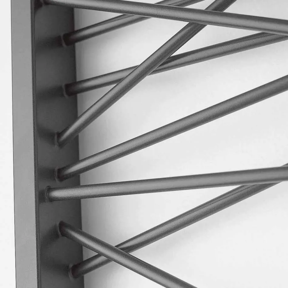 Elektriska element i stål, storstads stil Mikado Scirocco H Viadurini