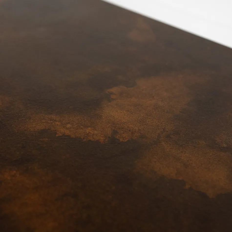 Elektrisk kylare i italiensk marmorpulver Corteneffekt - Linjer Viadurini