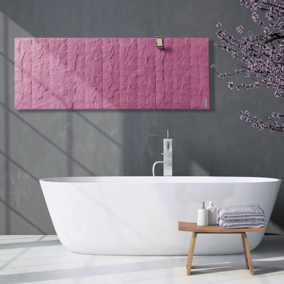 Elradiator i italiensk marmorpulver upp till 1400 Watt - Terraa Viadurini