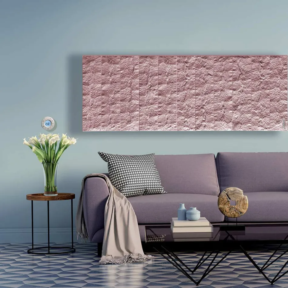 Elradiator i italiensk marmorpulver upp till 1400 Watt - Terraa Viadurini