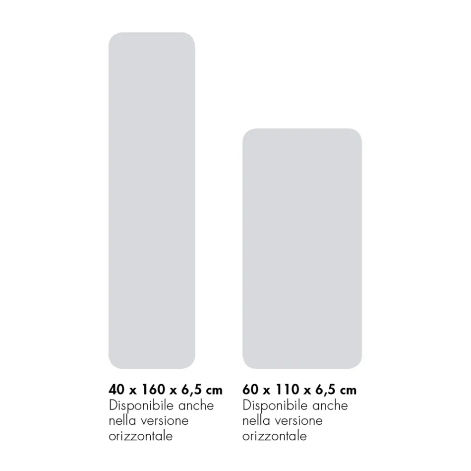 Elradiator i italiensk marmorpulver upp till 1000 Watt - Stilee Viadurini