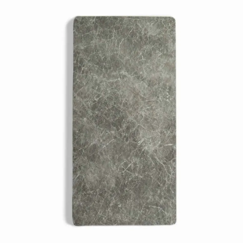 Elektrisk härdat glasradiator med Jonny stenfinish Viadurini