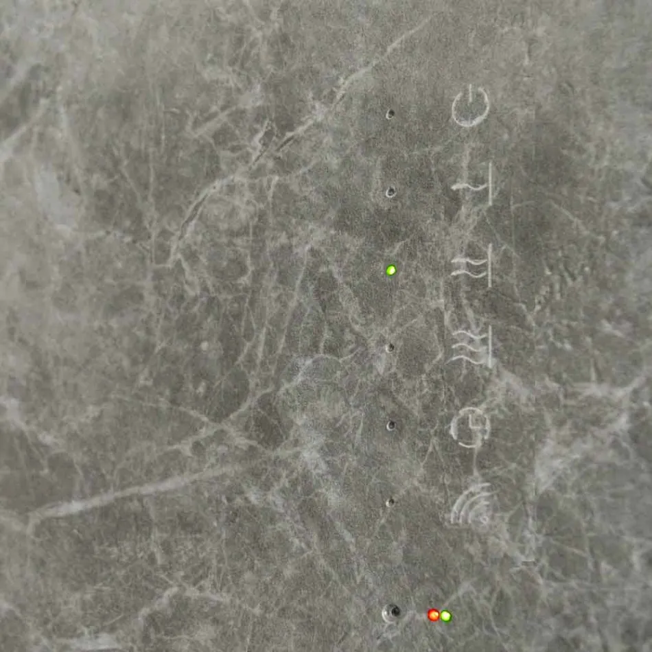 Elektrisk härdat glasradiator med Jonny stenfinish Viadurini