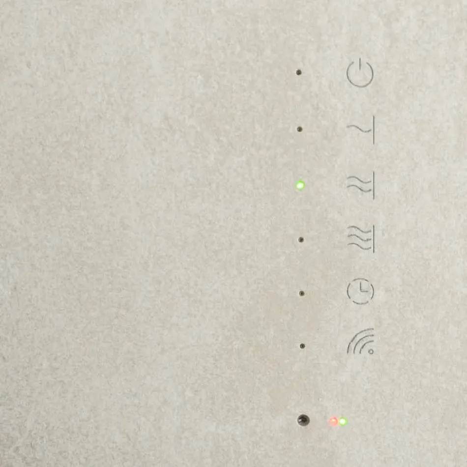 Elektrisk härdat glasradiator med Jonny stenfinish Viadurini