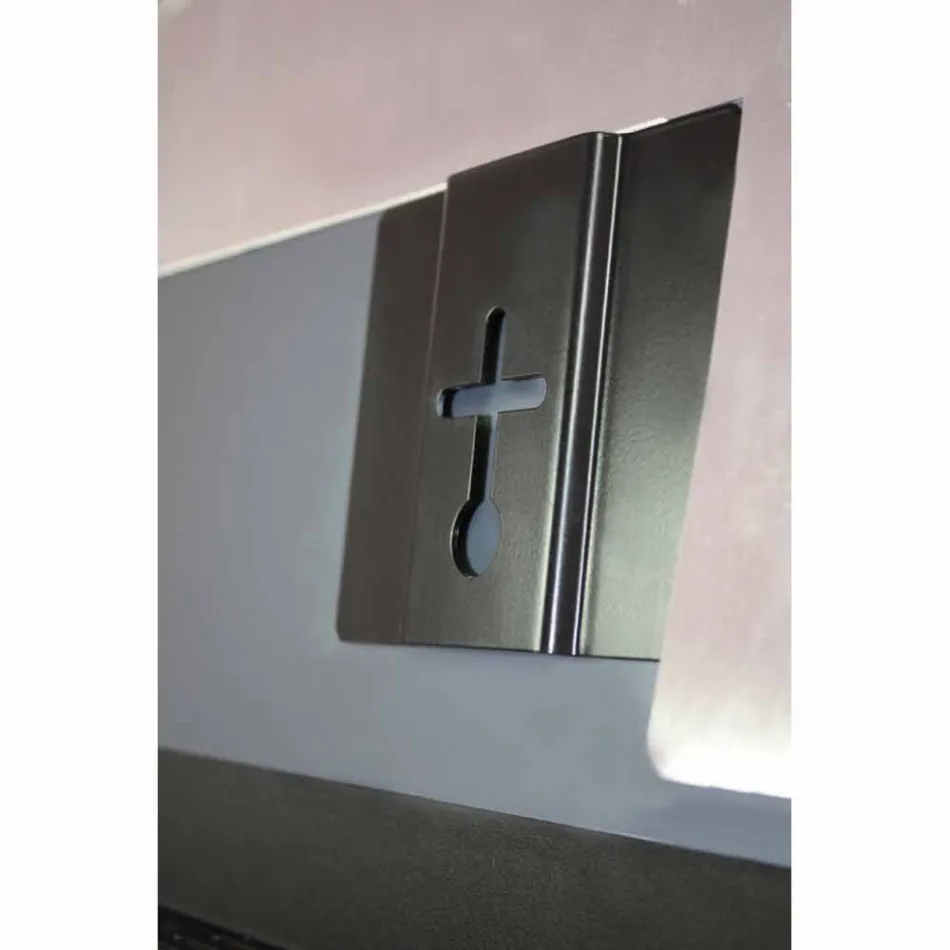 Elektrisk härdat glasradiator med Jonny stenfinish Viadurini