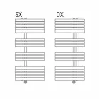 Väggmonterad elektrisk kylare för badrum 400 W - påfågel Viadurini