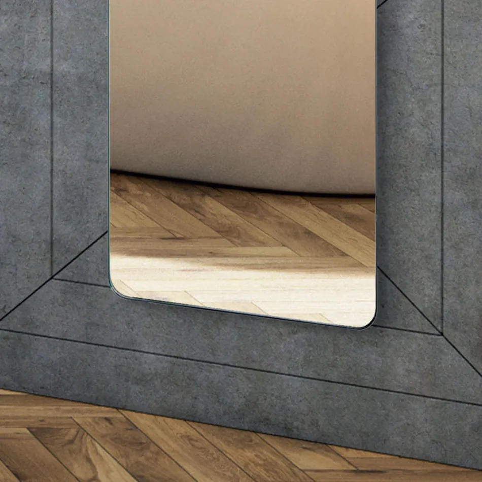 Elektrisk kylare gjord av glas och aluminium tillverkad i Italien - glasyr Viadurini