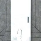 Elektrisk kylare gjord av glas och aluminium tillverkad i Italien - glasyr Viadurini