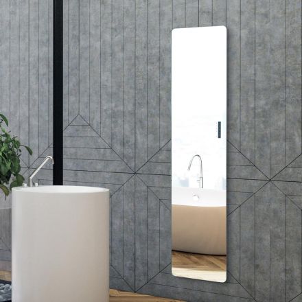 Elradiator tillverkad av glas och aluminium tillverkad i Italien - Glaze Viadurini