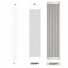 Elradiatorer vertikal modern design ny klänning från Scirocco H Viadurini